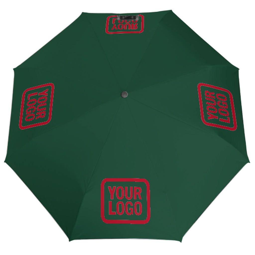 Custom Green Red Automatic Umbrella
