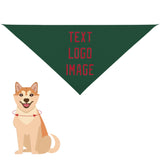 Custom Green Red Pet Scarf