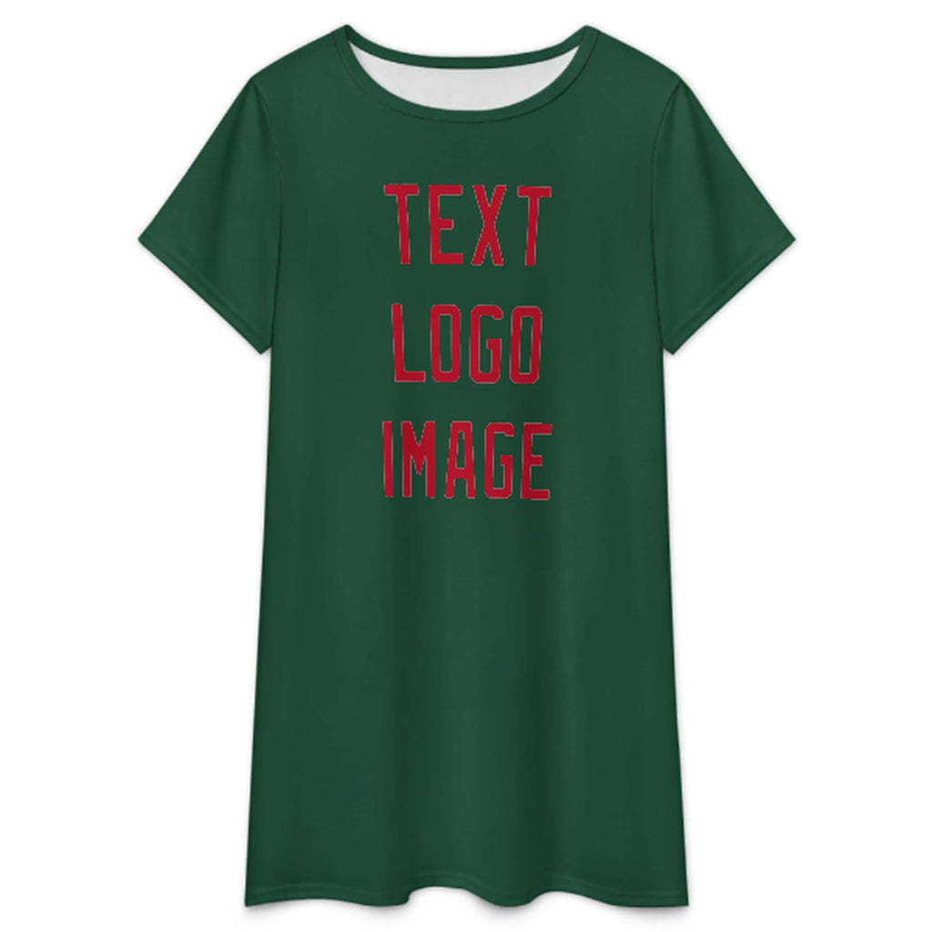 Custom Green Red Nachthemd