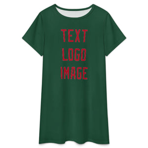 Custom Green Red Nachthemd