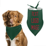 Custom Green Red Pet Scarf