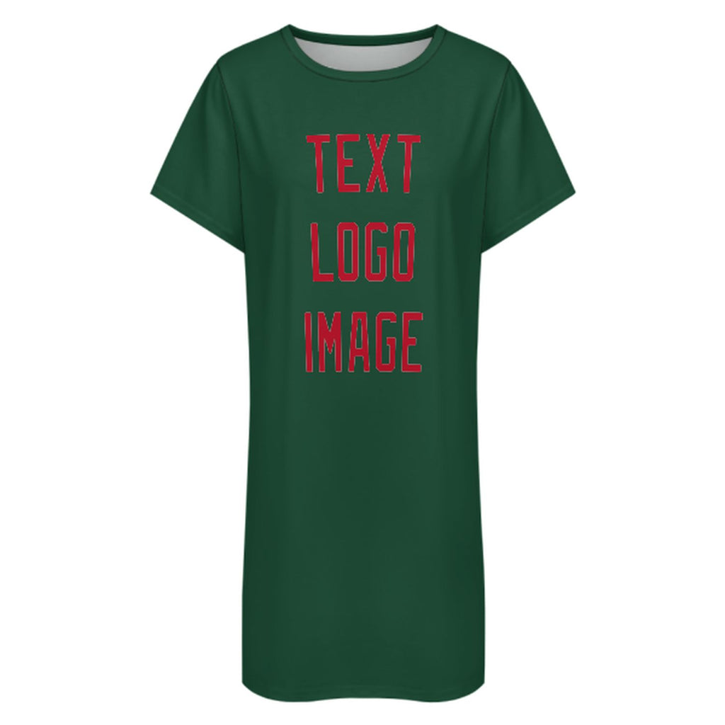 Custom Green Red Nachthemd