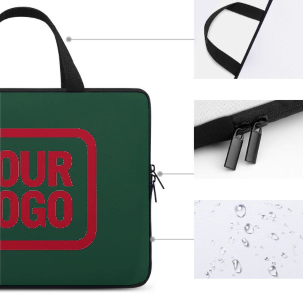 Custom Green Red Laptop Bag