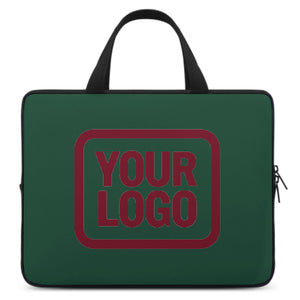 Custom Green Crimson Red Laptop Bag