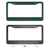 Custom Green Crimson Red License Plate Frame