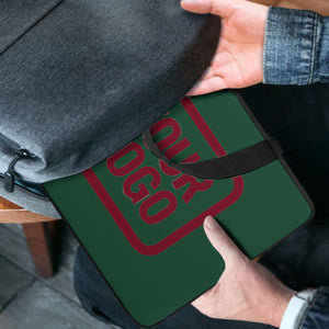 Custom Green Crimson Red Laptop Bag