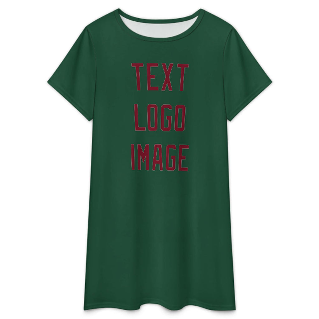 Custom Green Crimson Red Nachthemd