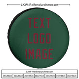 Custom Green Crimson Red Truck Tires