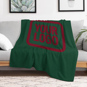 Custom Green Crimson Red Blanket
