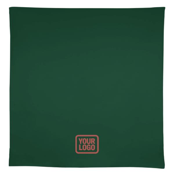 Custom Green Crimson Red Square Table Cloth