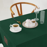 Custom Green Crimson Red Square Table Cloth