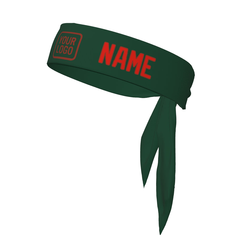 Custom Green Orange Red Headband