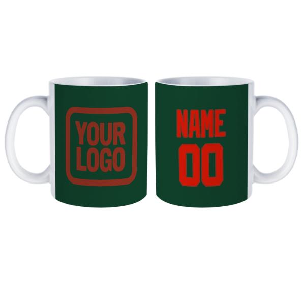 Custom Green Orange Red Mug
