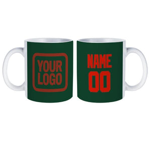 Custom Green Orange Red Mug