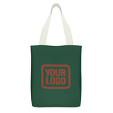 Custom Green Orange Red Canvas Tote Bag