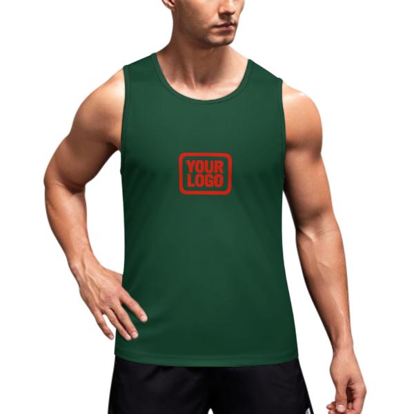 Custom Green Orange Red Men's Tank Top