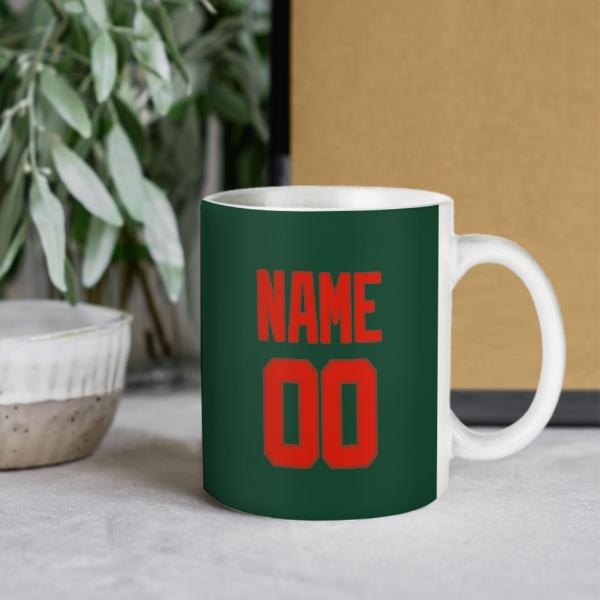 Custom Green Orange Red Mug
