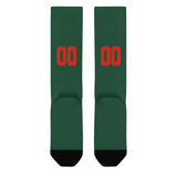 Custom Green Orange Red Knee-High Sock