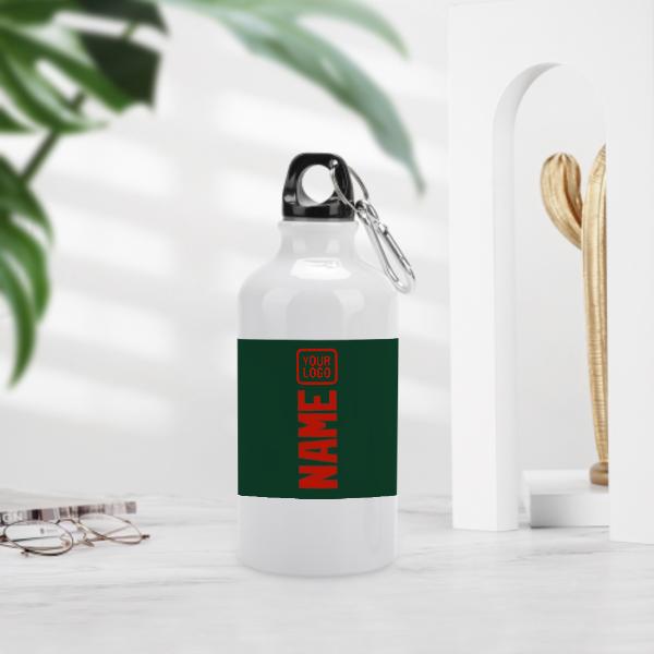 Custom Green Orange Red Sports Bottle