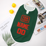 Custom Green Orange Red Pet Vest