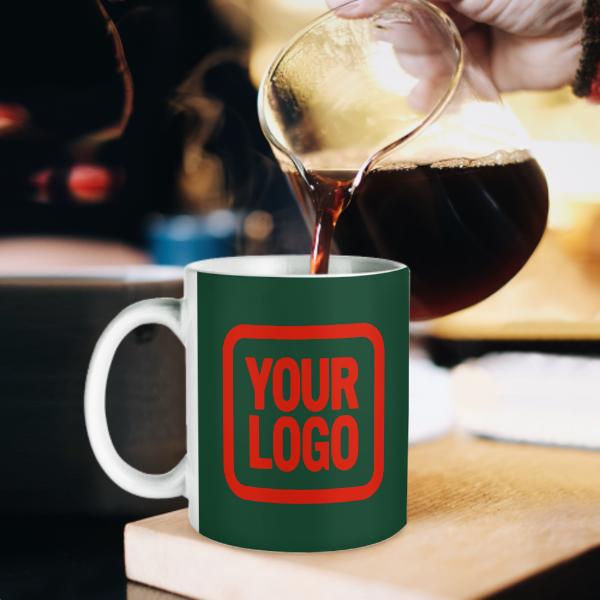 Custom Green Orange Red Mug