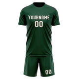 Custom Green Cream Soccer Jersey
