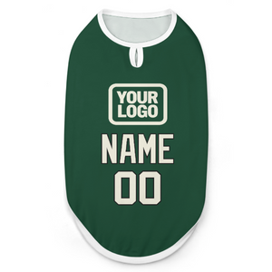 Custom Green Cream Pet Vest