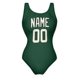 Custom Green Cream Swimsuit