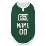 Custom Green Cream Pet Vest