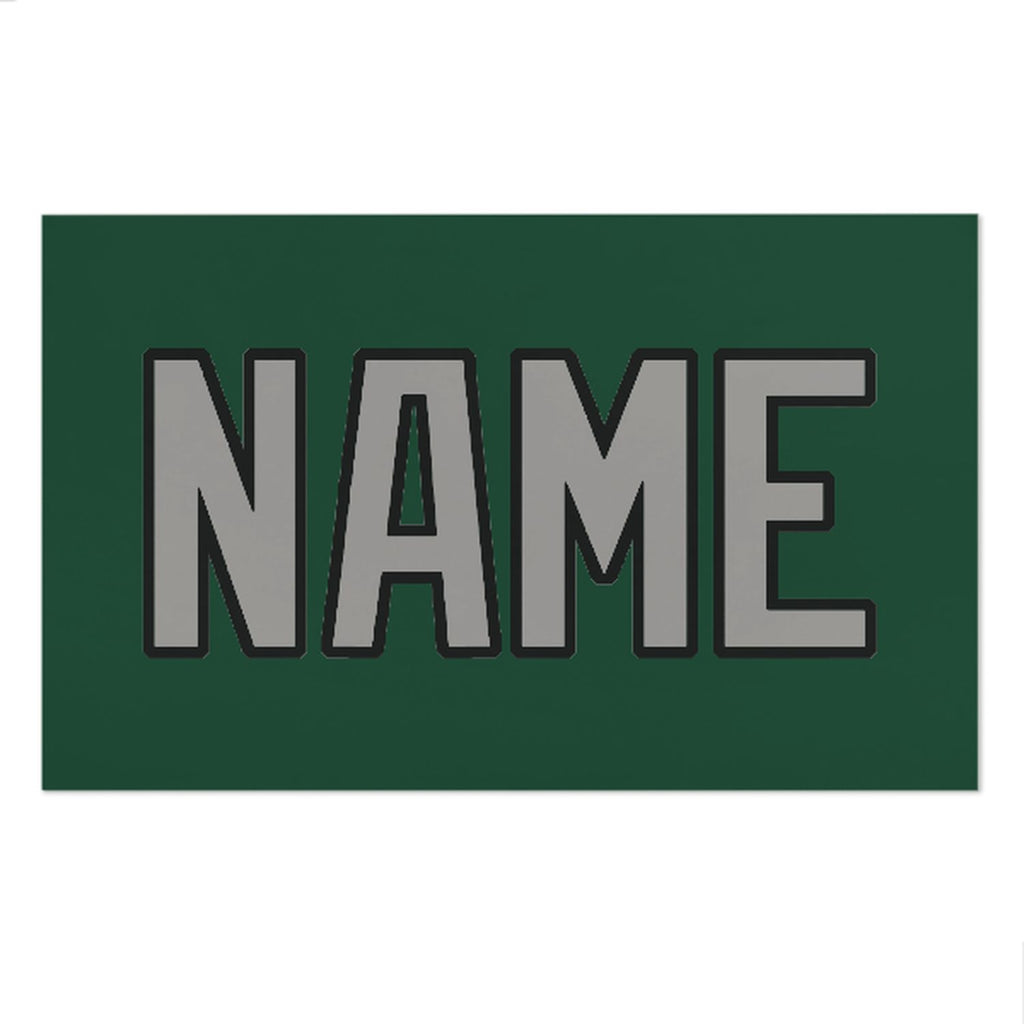 Custom Green Gray Beach Towel