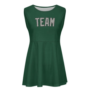 Custom Green Gray Cheerleader Dress