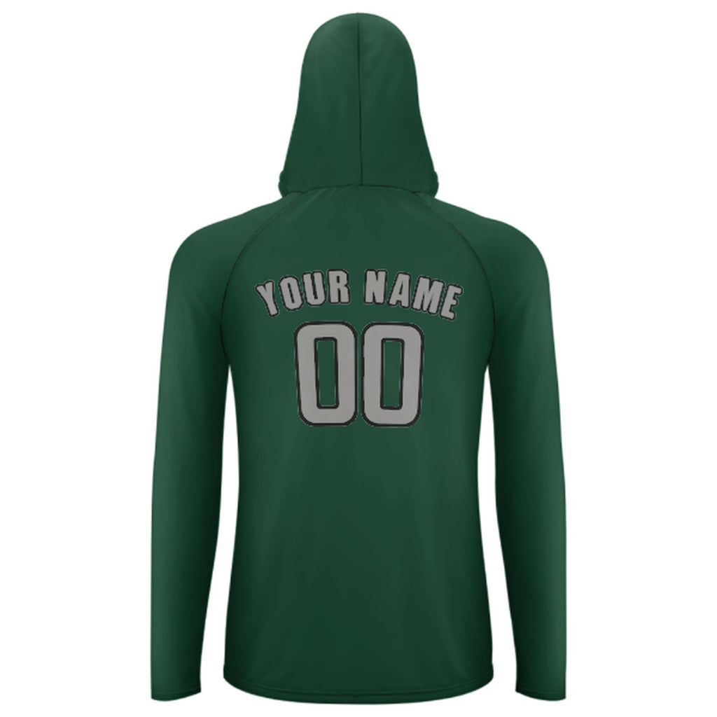 Custom Green Gray UV-Hoodie