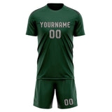 Custom Green Gray Soccer Jersey