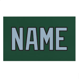 Custom Green Light Blue Beach Towel