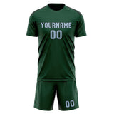 Custom Green Light Blue Soccer Jersey