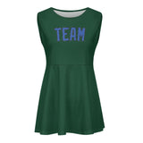 Custom Green Sky Blue Cheerleader Dress