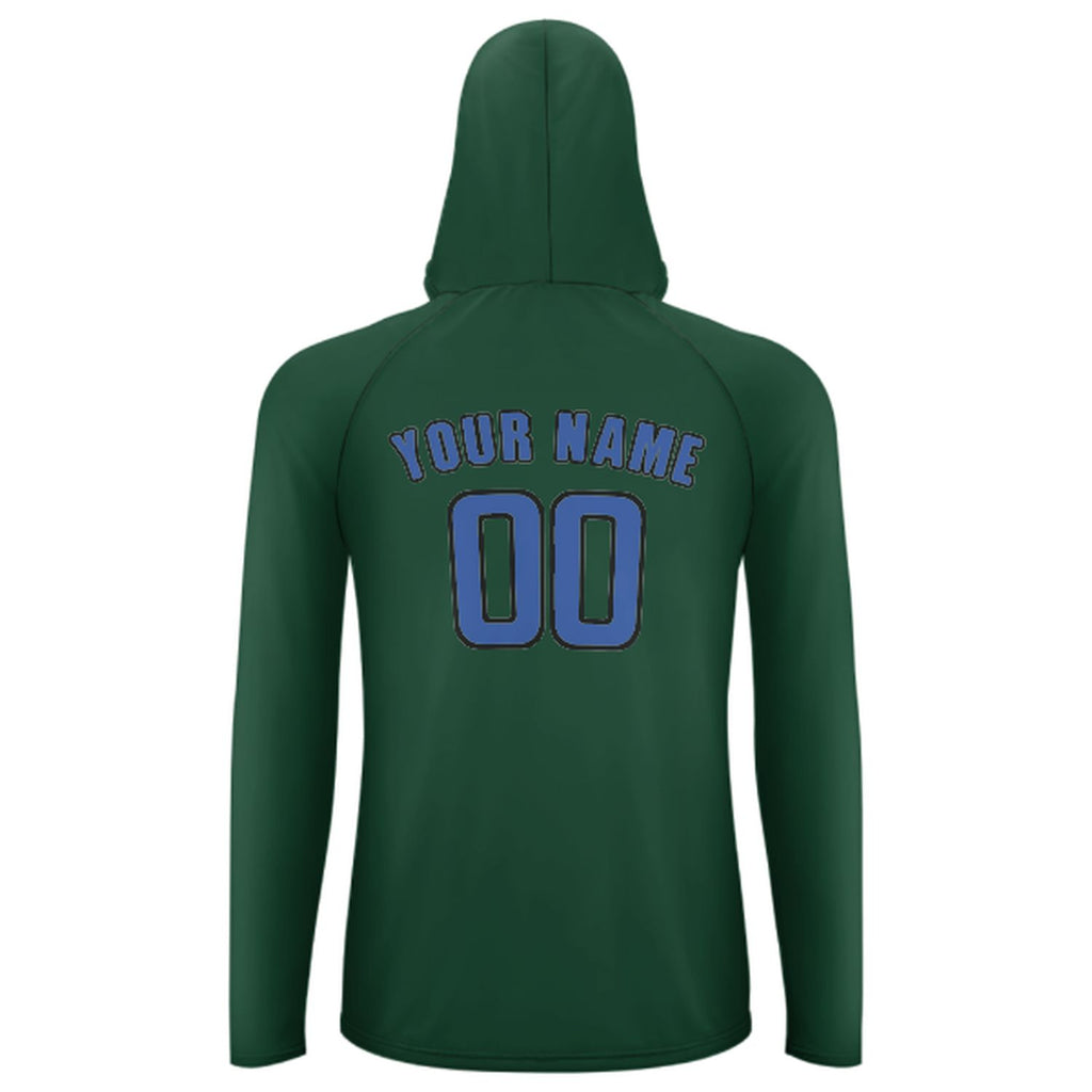 Custom Green Sky Blue UV-Hoodie