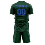 Custom Green Sky Blue Soccer Jersey