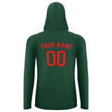 Custom Green Orange Red UV-Hoodie