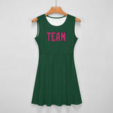 Custom Green Pink Cheerleader Dress