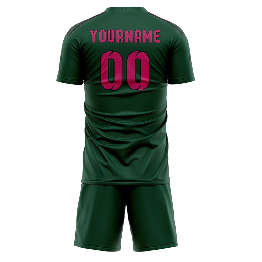 Custom Green Pink Soccer Jersey