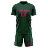 Custom Green Pink Soccer Jersey