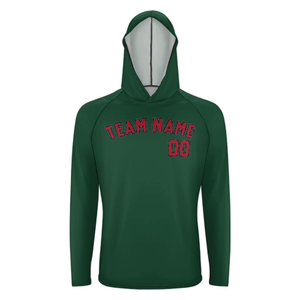 Custom Green Red UV-Hoodie