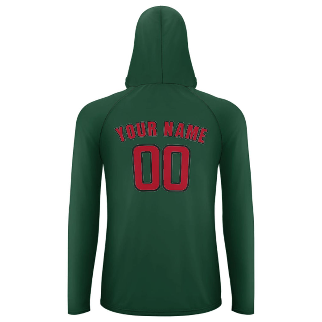 Custom Green Red UV-Hoodie