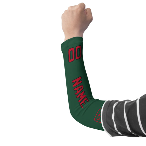 Custom Green Red Arm Sleeve