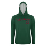 Custom Green Crimson Red UV-Hoodie