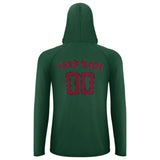 Custom Green Crimson Red UV-Hoodie