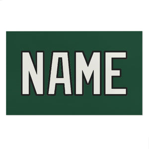 Custom Green White Beach Towel