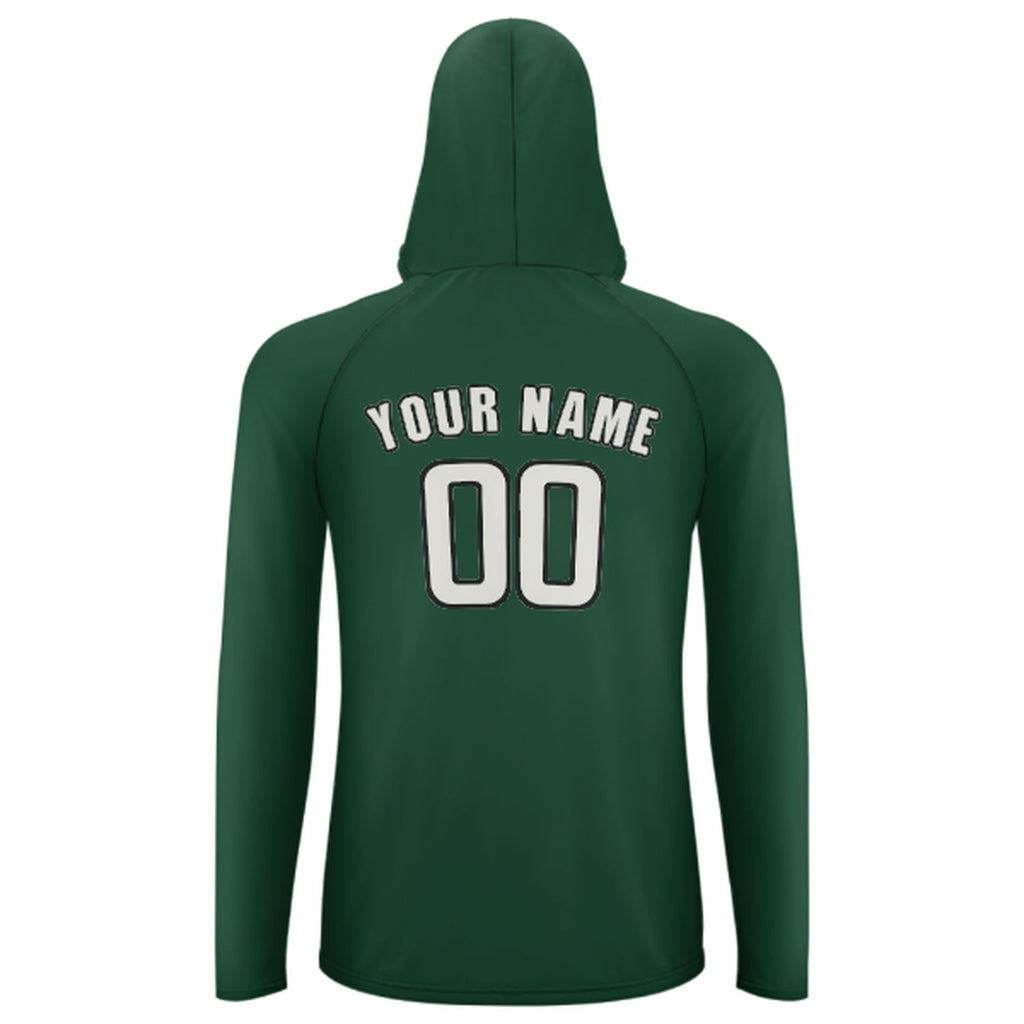 Custom Green White UV-Hoodie