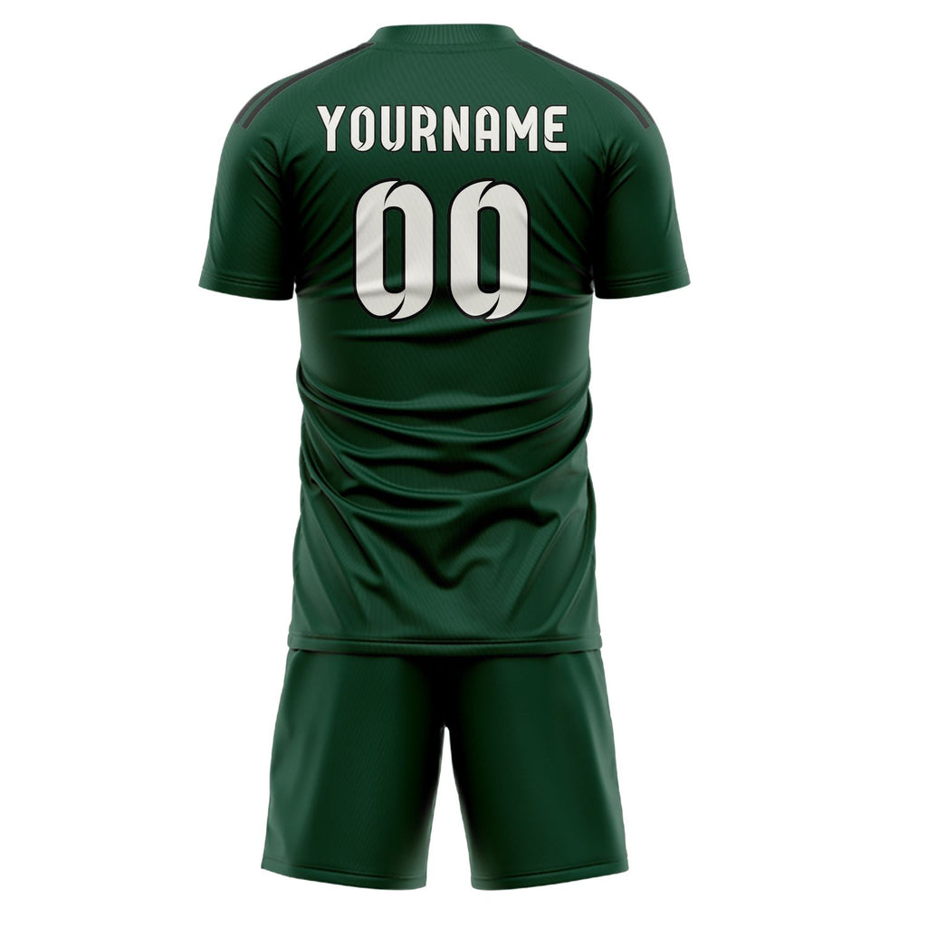 Custom Green White Soccer Jersey